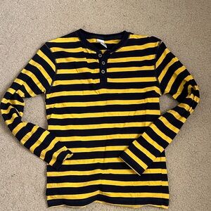Gymboree Yellow and Black Striped Long Sleeve Tee